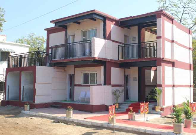 Indian Army unveils two storey 3-D Printed dwelling unit in Ahmedabad