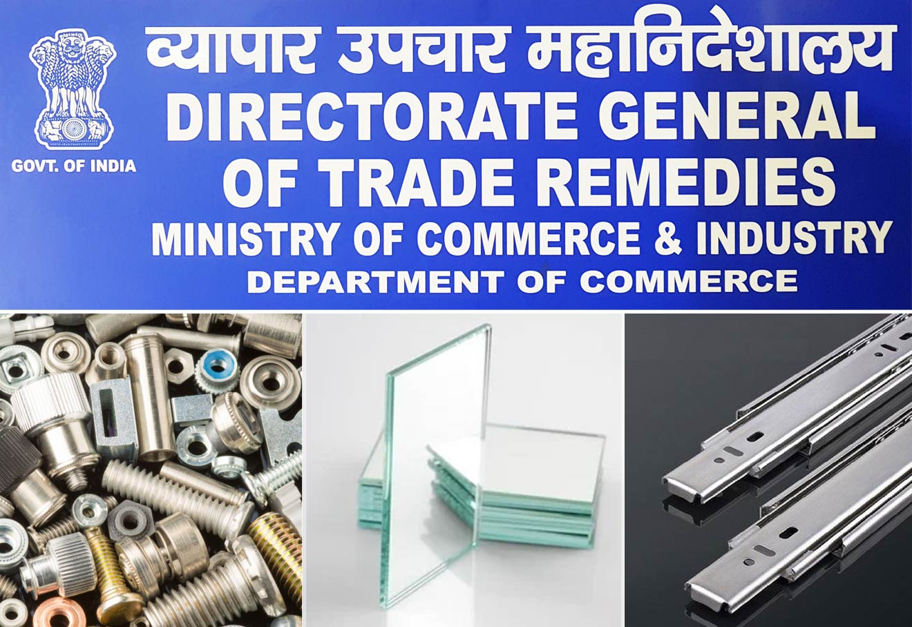 Anti-Dumping Probe on Chinese Telescopic Channel Drawer, Unframed Glass Mirror & Fasteners