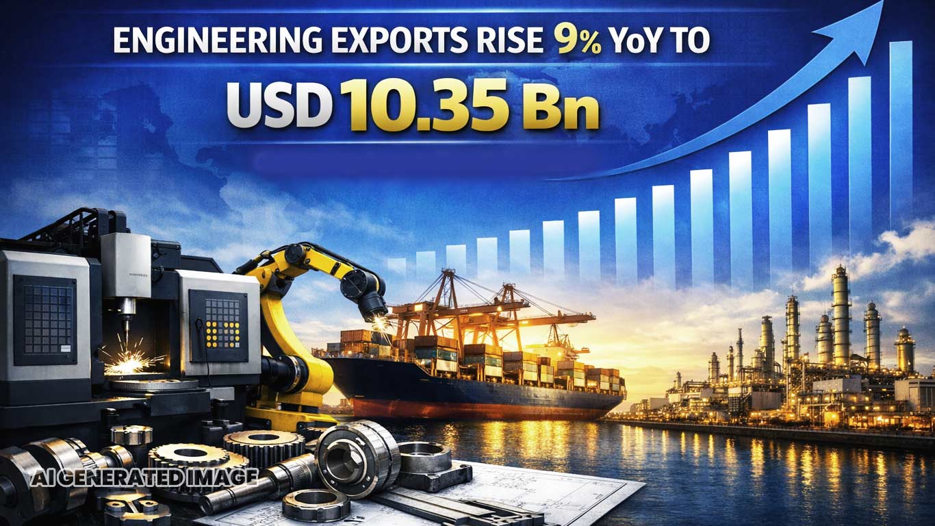 Engineering Exports Rise 9% YoY To USD 10.35 Bn In April Despite West Asia Headwinds: EEPC India