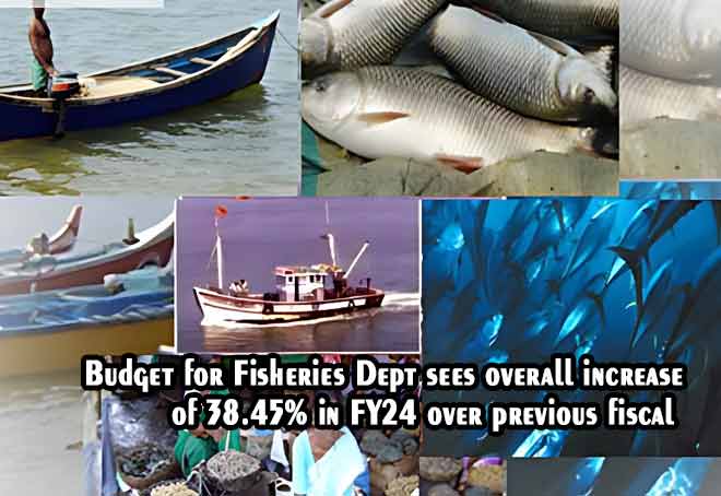 Budget for Fisheries Dept sees overall increase of 38.45% in FY24 over previous fiscal