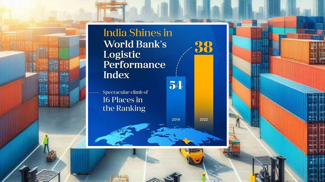 India Jumped 16 Places In World Bank's 2023 Logistics Performance Index  Since 2014