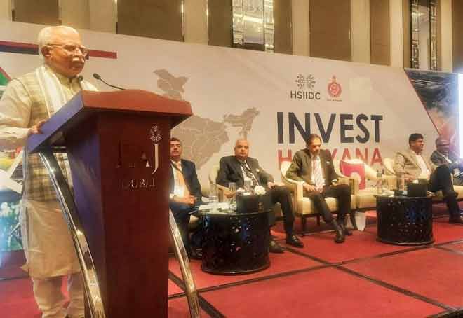 Haryana CM led delegation in Dubai to woo investors’ for Global city project