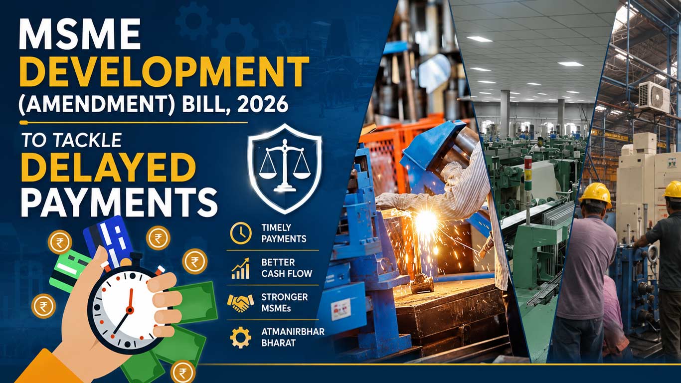Govt Tables MSME Development (Amendment) Bill, 2026 To Tackle Delayed  Payments
