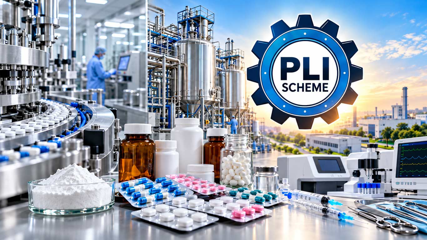 PLI Schemes Strengthen India’s Pharmaceutical, Bulk Drug and Medical Device Manufacturing