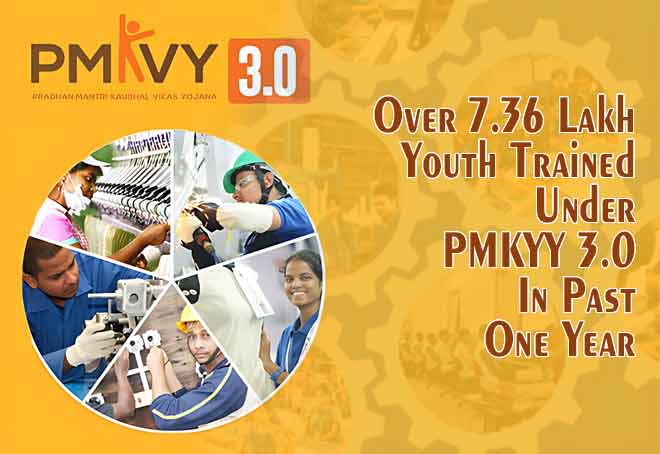 Over 7.36 lakh youth trained under PMKYY 3.0 in past one year
