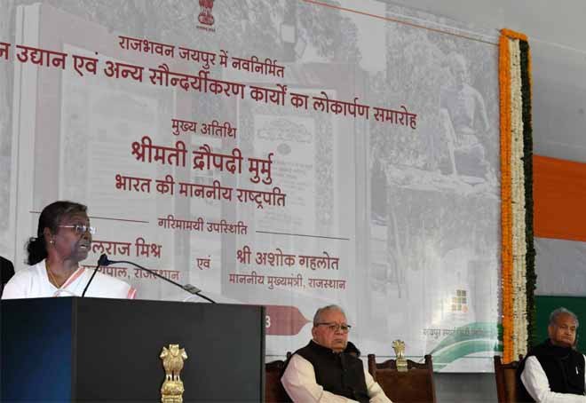President Droupadi Murmu lays foundation stone for 1000 MW Solar Power Project in Rajasthan