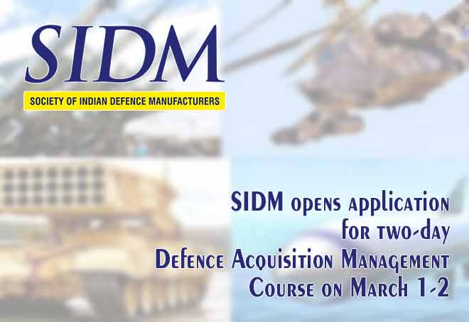 SIDM opens application for two-day Defence Acquisition Management Course on March 1-2