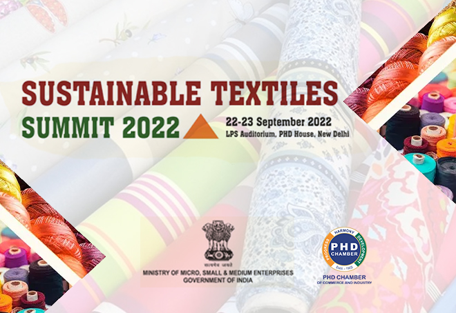 Sustainable Textiles Summit scheduled for Sept 22-23 in New Delhi