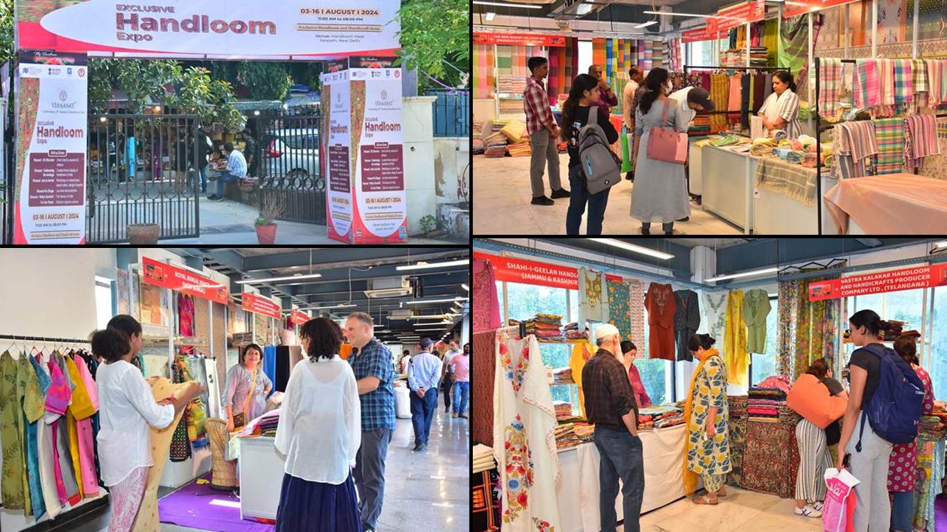 New Delhi Hosts Two-Week 'VIRAASAT' Exhibition For National Handloom Day